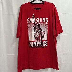 Red Smashing Pumpkins Graphic Band T-Shirt